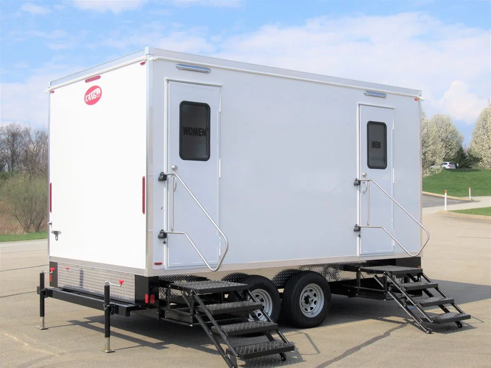 2-Person Trailer "Chesapeake" Model by Maryland Restroom Rentals Exterior